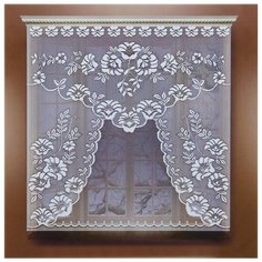 Штора арт.Р.м403 цв белый ш110*в120см, 100% п/э (без шторной ленты) 1038034 Лента