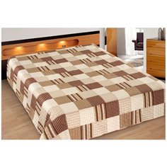 Покрывало Marianna Elegant №063, 200 х 220 см, коричневый/бежевый