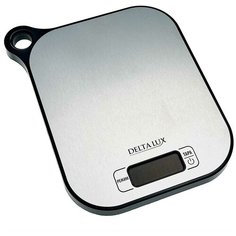 Весы настольные электронные DELTA LUX DE-001KE, 5кг, НЕРЖ.,с петелькой для подвешивания