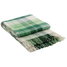 Плед Vladi Home Классик Эльф раппорт 2 170 х 210 см, белый/салат/зеленый