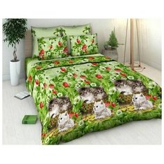 КПБ 1,5сп Василиса 4313/1 Котята 145х215см, 150х214см, 70х70см 2шт, хл100%