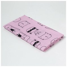 Пеленка "Крошка Я" Little crown 75*120 см, хлопок 100% 4645412