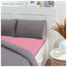 Простыня 2 сп 175х215 Цвет эмоций роза,100% хлопок, поплин 1153003 Традиция