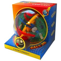 Головоломка Волшебный мир Лабиринт Track Ball 3D 118 ходов (HB047839) красный/желтый/зеленый