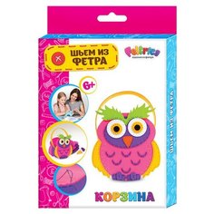 Feltrica Набор для творчества Шьем из фетра Корзинка для мелочей Сова