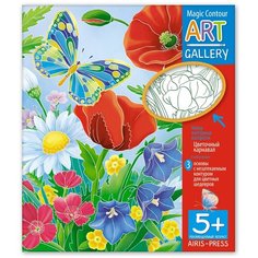 Айрис-Пресс Набор контурных раскрасок. Цветочный карнавал