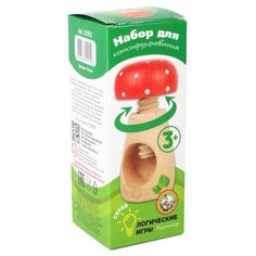 Развивающая игрушка Десятое королевство Мухомор бежевый/красный