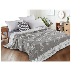 Плед Cleo Fluffy 200x220 см, серый