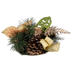 Подсвечник золотой Lefard декорированный на 1 свечу диаметр=15 см (161-168)