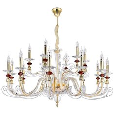 Подвесная люстра Crystal Lux Catarina SP12+6 Gold/Transparent-Cognac