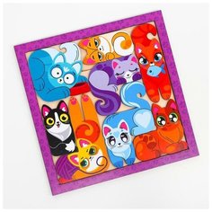 Головоломка. Тетрис для малышей "Котята" 4276062 Лесная мастерская