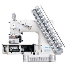 Двенадцатиигольная поясная промышленная швейная машина Jack JK-8009VCDI-12064P/VWL со столом