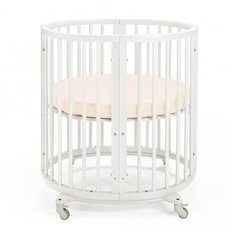 Простыня Крошка Я круглая, 115*115 см, молочная, мако-сатин