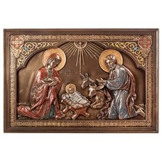 Панно Рождество Христово WS-525, 23х15 см, вес: 550 г, цвет: коричневый Veronese