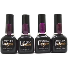 Набор для маникюра Textura lux Color Gel, 4 шт., 12 мл, plum