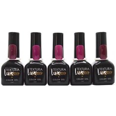 Набор для маникюра Textura lux Color Gel, 5 шт., 12 мл, cherri