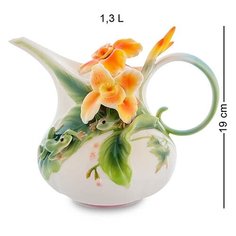 Заварочный чайник Лягушки и цветы канны FM-82/ 1 113-106751 Pavone