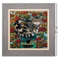 Панно керамическое Жду Вас дома 15х15 ANG-985 113-504325 Artangels