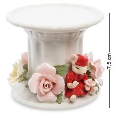 Подсвечник Мышка с цветами (Pavone) CMS-62/ 2 113-109331