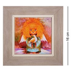 Панно керамическое Ангел хранитель мира 10х10 ANG-105 113-501594 Artangels