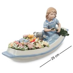 Композиция Девочка в цветочной лодке CMS-33/62 113-107372 Pavone