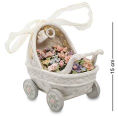 Музыкальная фигурка Коляска с цветами CMS-15/66 113-101319 Pavone