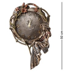 Панно-часы Девушка и лилии WS-941 113-905381 Veronese