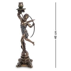 Статуэтка-подсвечник Диана - богиня охоты, женственности и плодородия WS-978 113-906301 Veronese