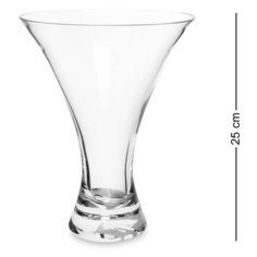 Ваза для цветов стеклянная 25 см (Неман) NM-21840 113-201305