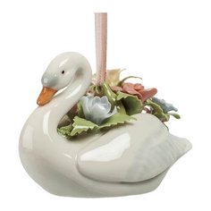 Подвесная фигурка Лебедь с цветами CMS-10/34 113-107306 Pavone