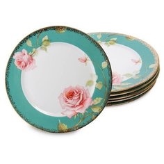 Набор из 6 тарелок Роза (Milano Rose Pavone) JK-229 113-451922