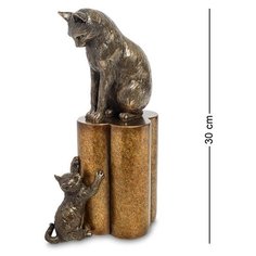 Статуэтка Кошка с котенком - воспитание WS-883 113-904770 Veronese