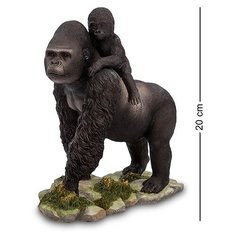 Статуэтка Горилла с детенышем WS-714 113-903022 Veronese