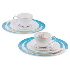 Чайный набор на 2 перс. Песня Мотылька (Canzone Falena Pavone) JK- 94 113-451472