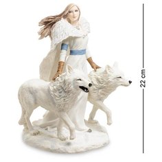 Статуэтка Девушка и волки Зимние стражи WS-264 113-904527 Veronese