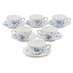 Чайный набор на 6 перс. Голубая бабочка JS-32 113-451603 Pavone