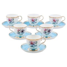 Чайный набор на 6 перс. Цветок Неаполя (Fiore Napoli Pavone) JK-130 113-451508