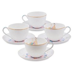 Чайный набор на 4 перс. Песня Мотылька (Canzone Falena Pavone) JK- 96 113-451474