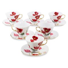 Чайный набор на 6 перс. Фиор Дель Аморе AS-59 113-451656 Pavone