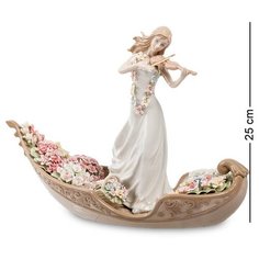 Статуэтка Девушка со скрипкой в гондоле CMS-15/51 113-101296 Pavone