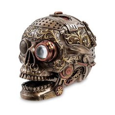 Статуэтка в стиле Стимпанк Череп с подвижной челюстью WS-909 113-905349 Veronese