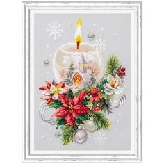 Набор для вышивания "Чудесная Игла" 100-231 "Рождественская свеча" 16х23 см