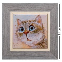 Панно керамическое Любимый котик 10х10 ANG-917 113-504179 Artangels