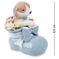 Фигурка Щенок Башмачок радости голуб. CMS-15/87 113-106047 Pavone