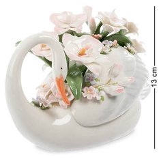 Фигурка Лебедь с цветами CMS-10/32 113-106043 Pavone
