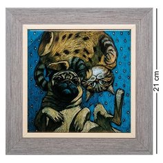 Панно керамическое Инь и Янь 15х15 ANG-986 113-504326 Artangels