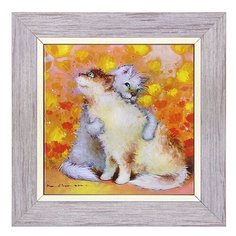 Панно керамическое Зайчики 15х15 ANG-956 113-504218 Artangels