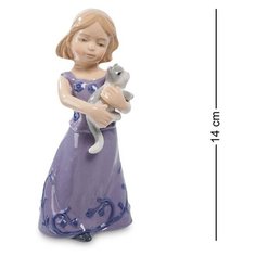 Фигурка Девочка с котенком CMS-12/ 1 113-103181 Pavone