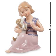 Фигурка Девочка с собачкой CMS-12/ 4 113-103184 Pavone