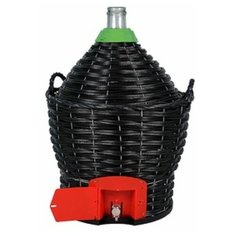 Бутыль в пластиковой корзине с краном Vetraria 54 л